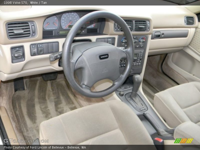 White / Tan 1998 Volvo S70