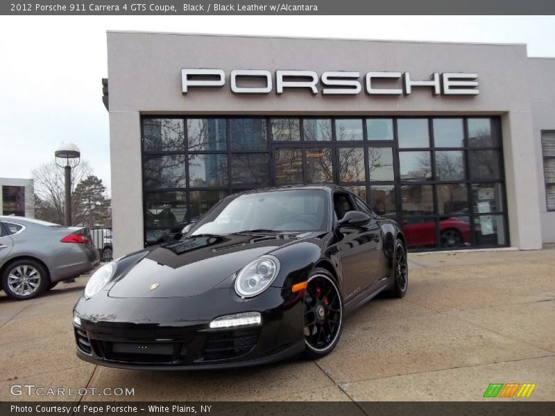 Black / Black Leather w/Alcantara 2012 Porsche 911 Carrera 4 GTS Coupe