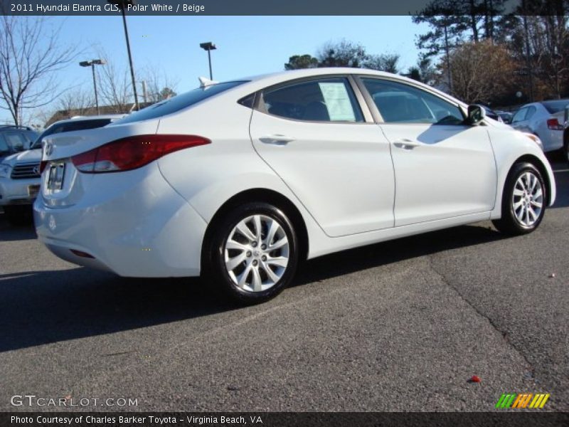 Polar White / Beige 2011 Hyundai Elantra GLS