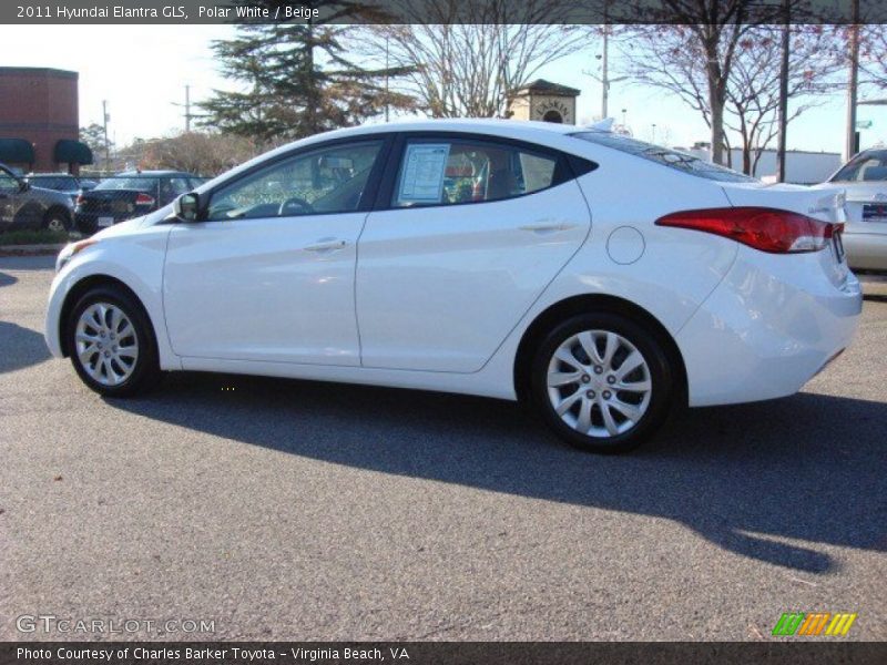 Polar White / Beige 2011 Hyundai Elantra GLS