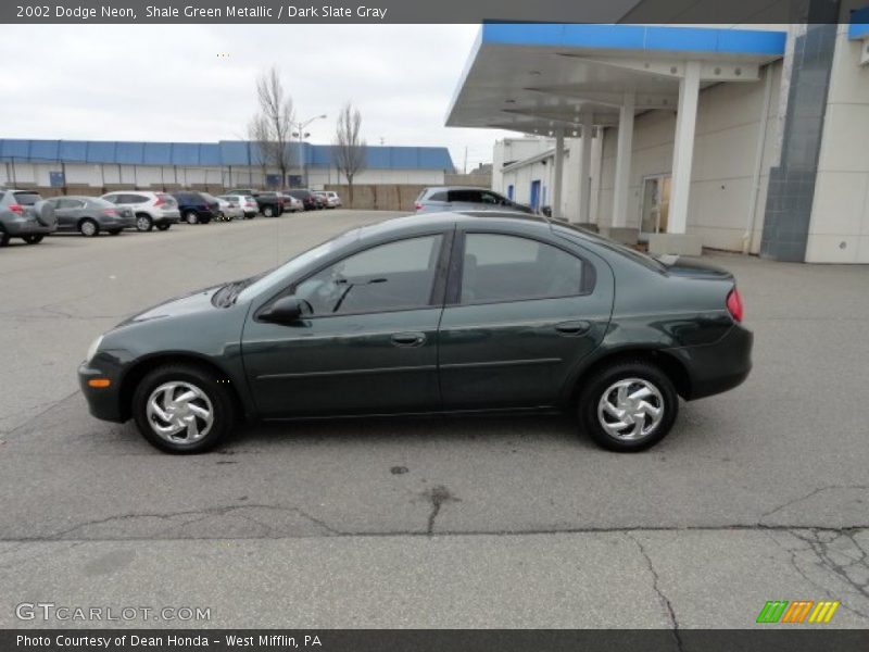 Shale Green Metallic / Dark Slate Gray 2002 Dodge Neon