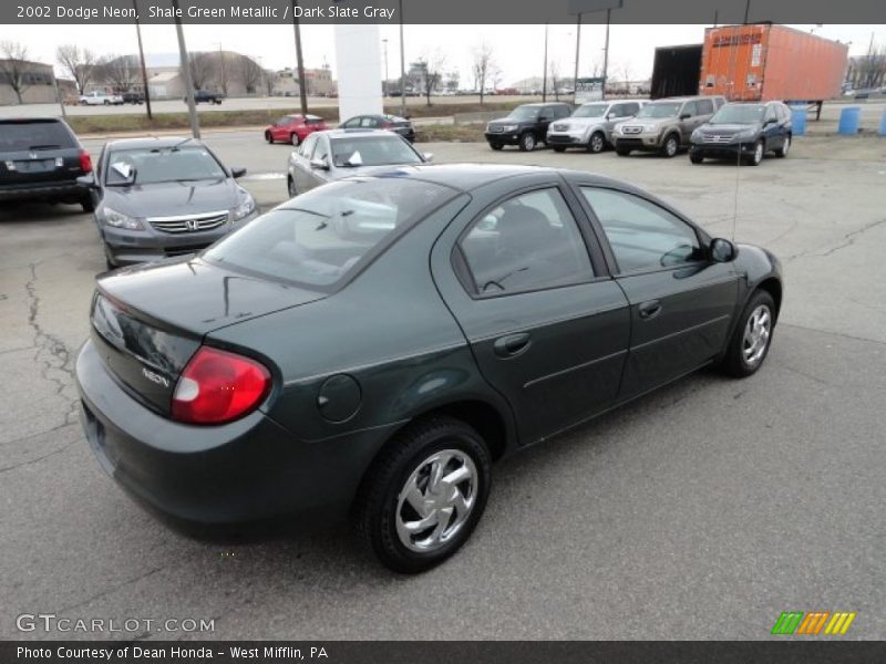 Shale Green Metallic / Dark Slate Gray 2002 Dodge Neon