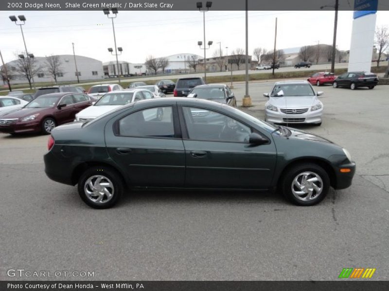 Shale Green Metallic / Dark Slate Gray 2002 Dodge Neon