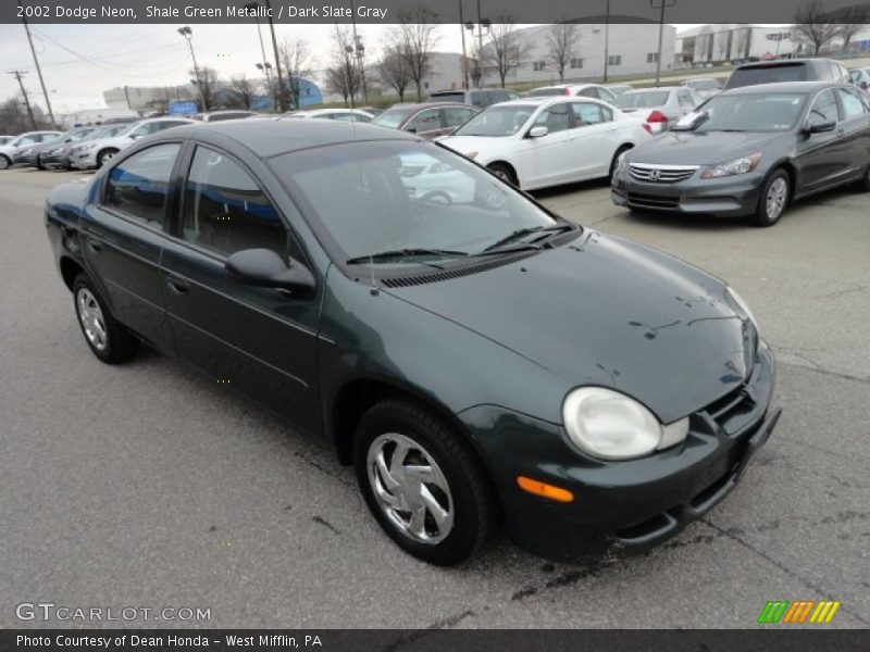 Shale Green Metallic / Dark Slate Gray 2002 Dodge Neon