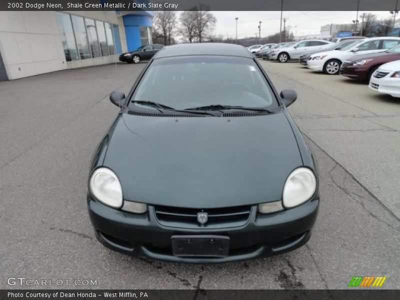 Shale Green Metallic / Dark Slate Gray 2002 Dodge Neon