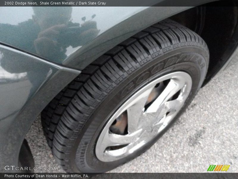 Shale Green Metallic / Dark Slate Gray 2002 Dodge Neon