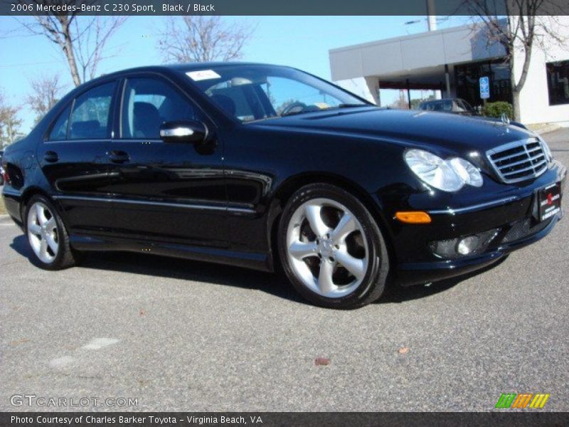 Black / Black 2006 Mercedes-Benz C 230 Sport