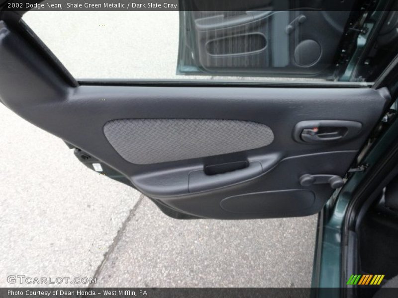 Shale Green Metallic / Dark Slate Gray 2002 Dodge Neon