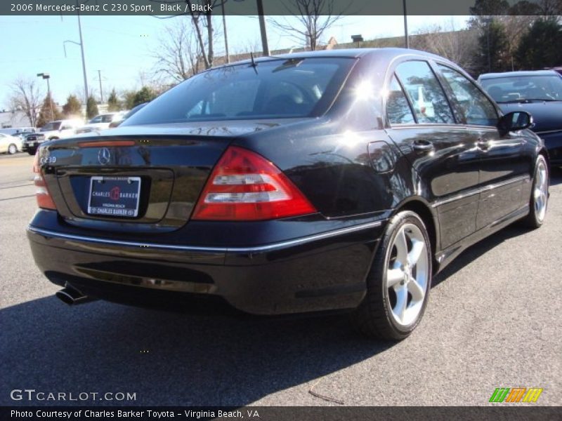 Black / Black 2006 Mercedes-Benz C 230 Sport