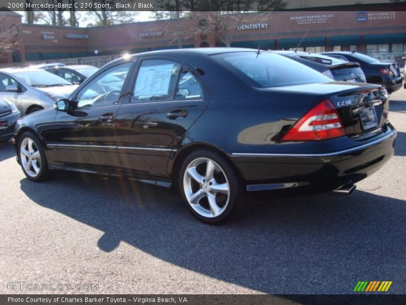 Black / Black 2006 Mercedes-Benz C 230 Sport