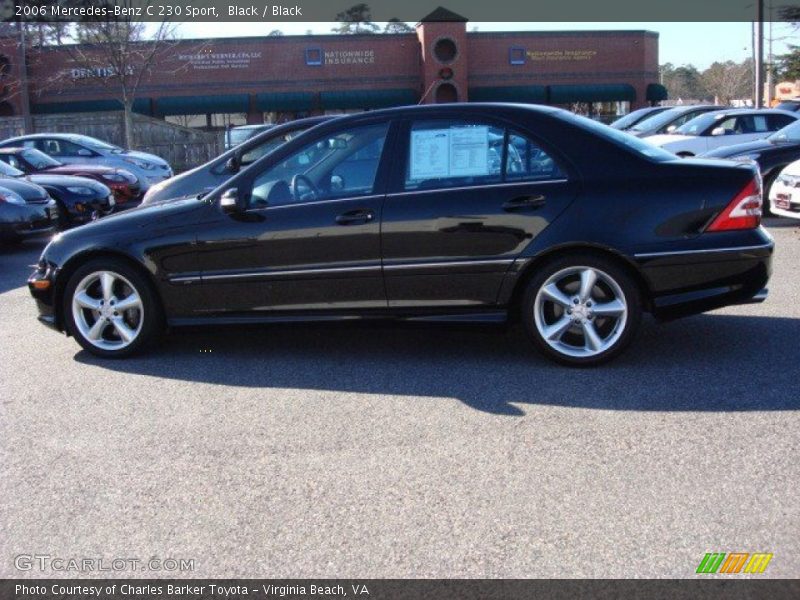 Black / Black 2006 Mercedes-Benz C 230 Sport