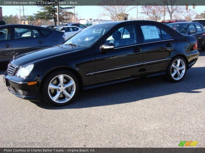 Black / Black 2006 Mercedes-Benz C 230 Sport