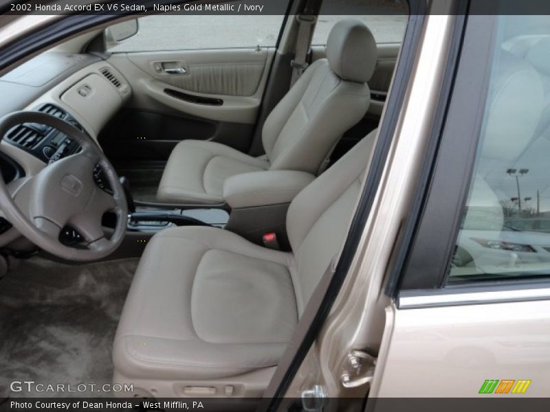 Naples Gold Metallic / Ivory 2002 Honda Accord EX V6 Sedan