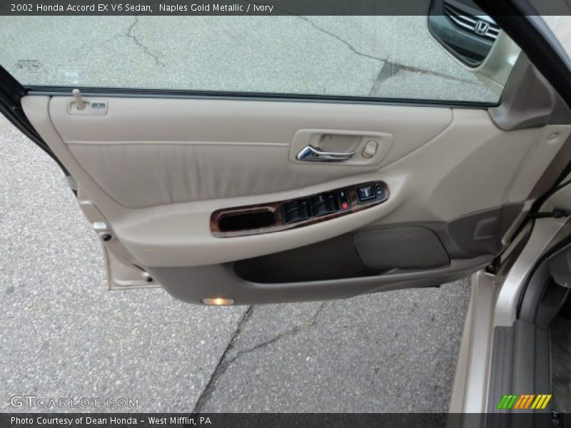 Naples Gold Metallic / Ivory 2002 Honda Accord EX V6 Sedan