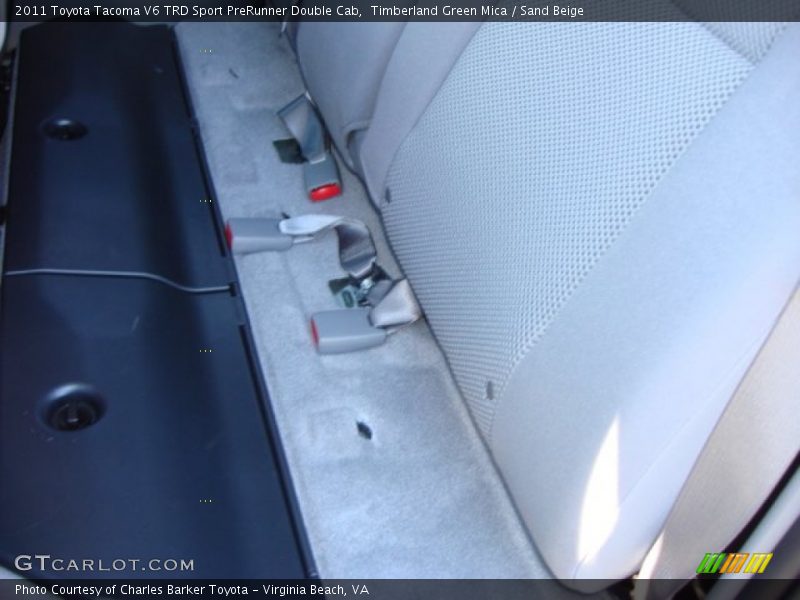Timberland Green Mica / Sand Beige 2011 Toyota Tacoma V6 TRD Sport PreRunner Double Cab