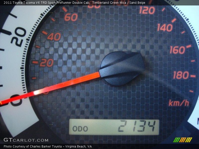 Timberland Green Mica / Sand Beige 2011 Toyota Tacoma V6 TRD Sport PreRunner Double Cab