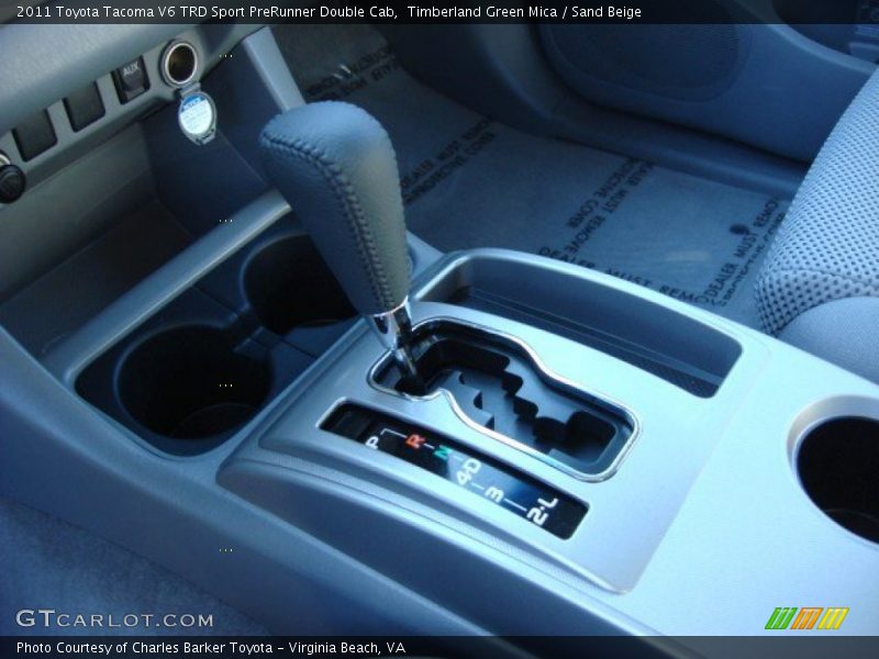 Timberland Green Mica / Sand Beige 2011 Toyota Tacoma V6 TRD Sport PreRunner Double Cab