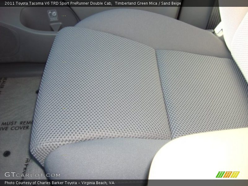 Timberland Green Mica / Sand Beige 2011 Toyota Tacoma V6 TRD Sport PreRunner Double Cab
