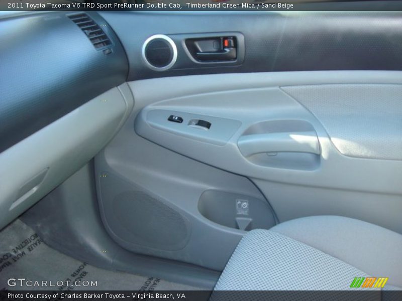 Timberland Green Mica / Sand Beige 2011 Toyota Tacoma V6 TRD Sport PreRunner Double Cab