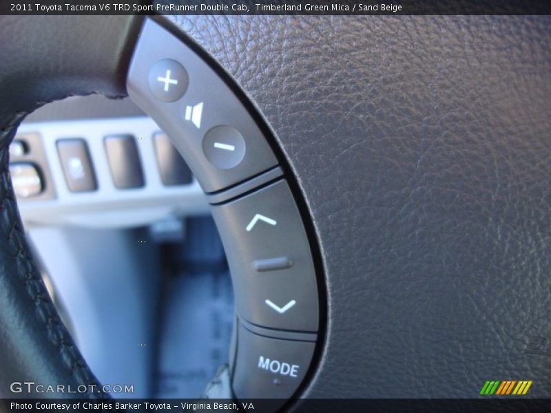 Timberland Green Mica / Sand Beige 2011 Toyota Tacoma V6 TRD Sport PreRunner Double Cab