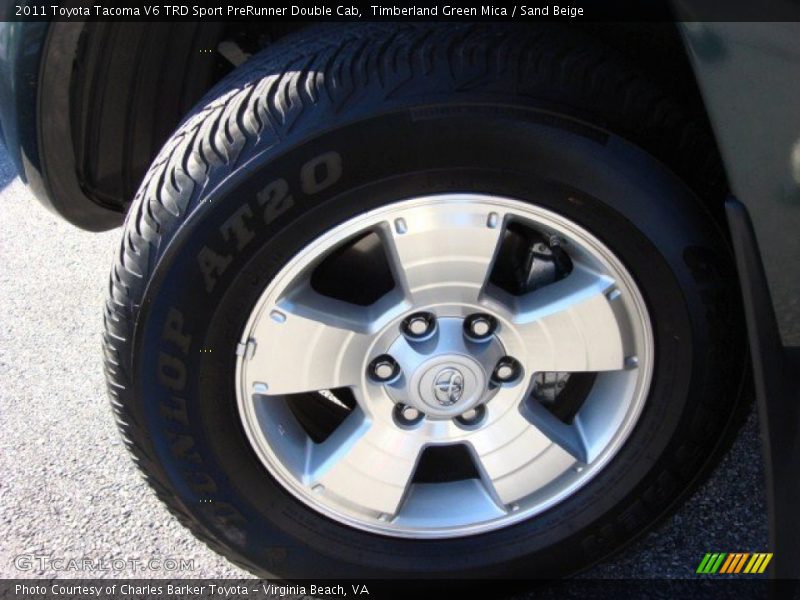 Timberland Green Mica / Sand Beige 2011 Toyota Tacoma V6 TRD Sport PreRunner Double Cab
