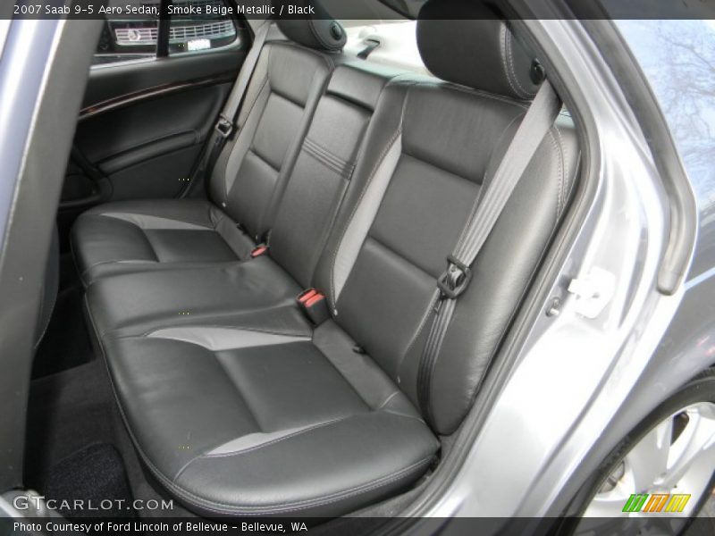 Smoke Beige Metallic / Black 2007 Saab 9-5 Aero Sedan