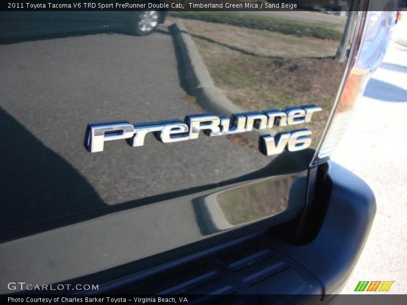 Timberland Green Mica / Sand Beige 2011 Toyota Tacoma V6 TRD Sport PreRunner Double Cab