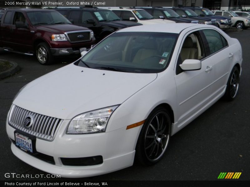 Oxford White / Camel 2006 Mercury Milan V6 Premier