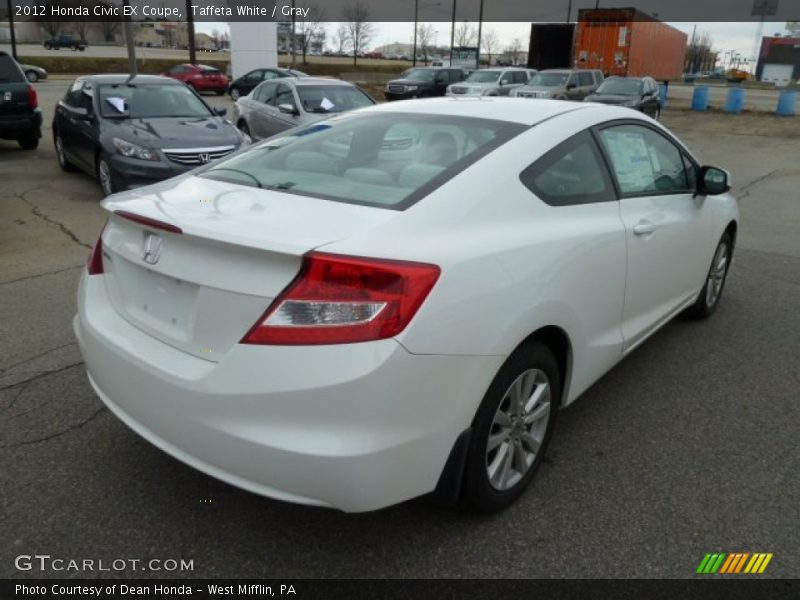 Taffeta White / Gray 2012 Honda Civic EX Coupe