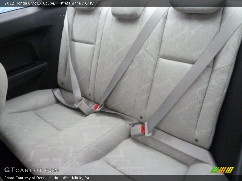 Taffeta White / Gray 2012 Honda Civic EX Coupe