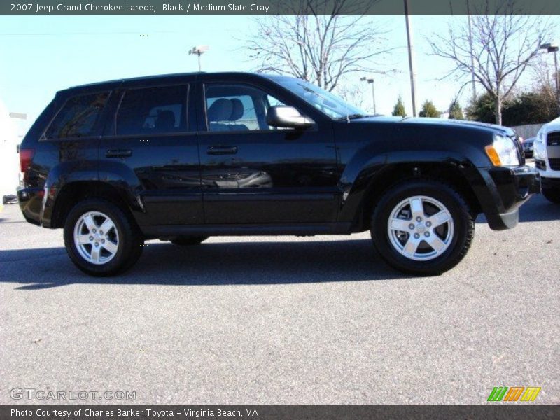 Black / Medium Slate Gray 2007 Jeep Grand Cherokee Laredo