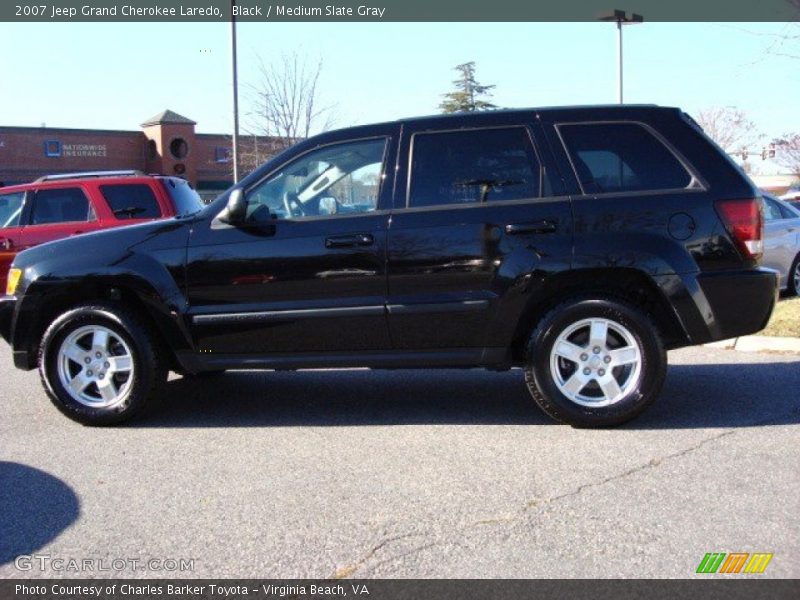 Black / Medium Slate Gray 2007 Jeep Grand Cherokee Laredo