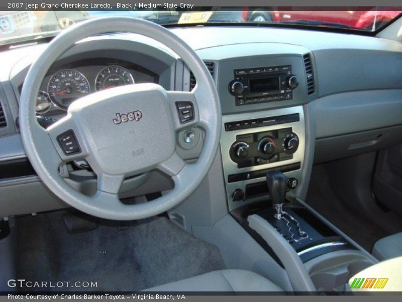 Black / Medium Slate Gray 2007 Jeep Grand Cherokee Laredo