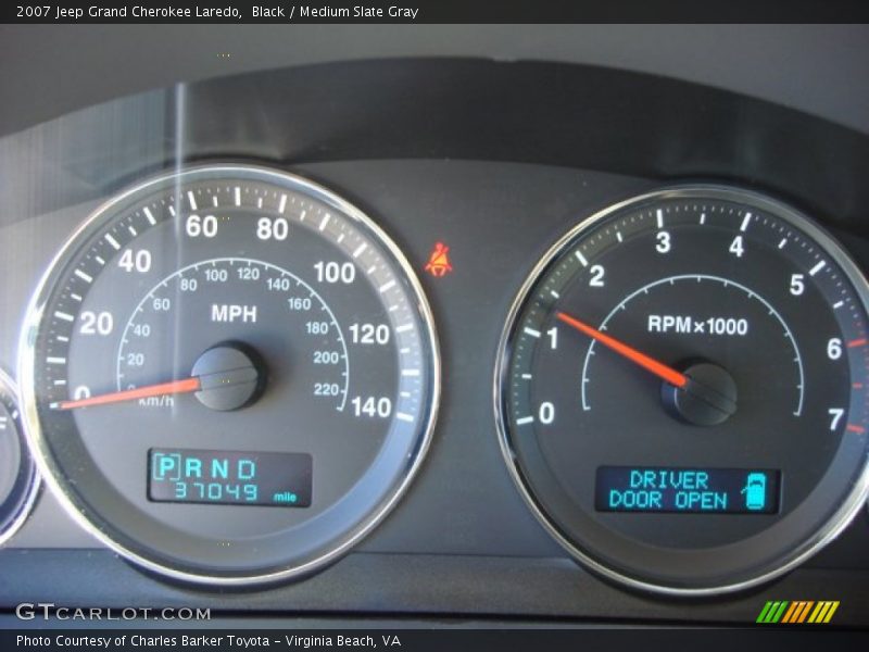 Black / Medium Slate Gray 2007 Jeep Grand Cherokee Laredo