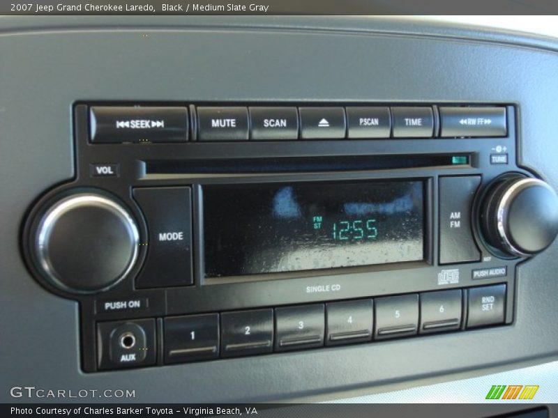 Black / Medium Slate Gray 2007 Jeep Grand Cherokee Laredo