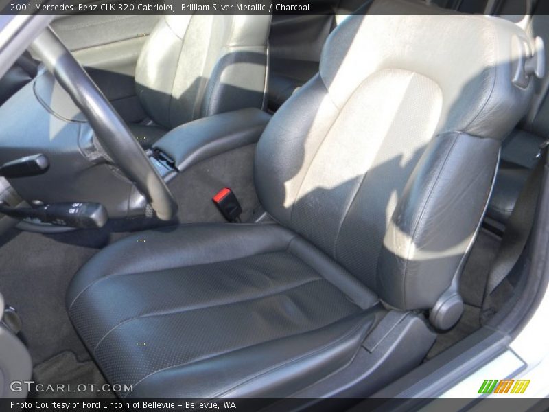 Brilliant Silver Metallic / Charcoal 2001 Mercedes-Benz CLK 320 Cabriolet