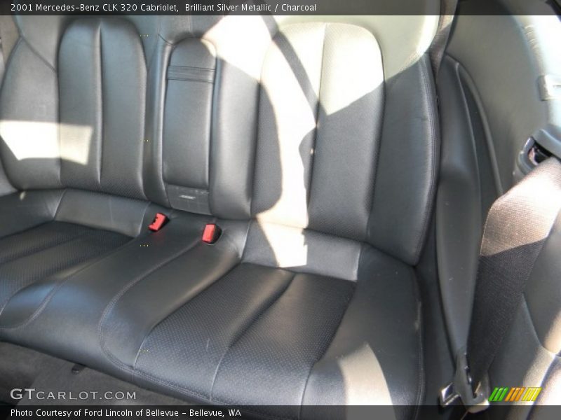Brilliant Silver Metallic / Charcoal 2001 Mercedes-Benz CLK 320 Cabriolet