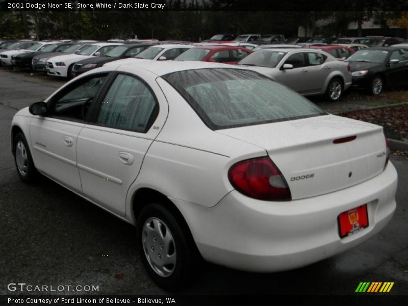 Stone White / Dark Slate Gray 2001 Dodge Neon SE