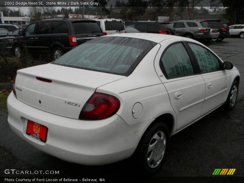 Stone White / Dark Slate Gray 2001 Dodge Neon SE