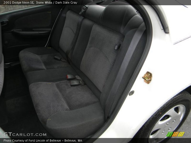Stone White / Dark Slate Gray 2001 Dodge Neon SE