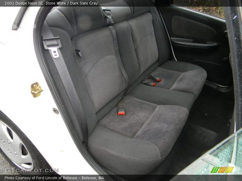 Stone White / Dark Slate Gray 2001 Dodge Neon SE