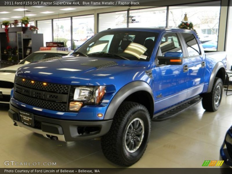 Blue Flame Metallic / Raptor Black 2011 Ford F150 SVT Raptor SuperCrew 4x4