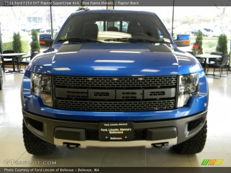 Blue Flame Metallic / Raptor Black 2011 Ford F150 SVT Raptor SuperCrew 4x4