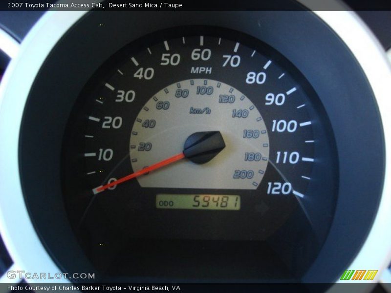 Desert Sand Mica / Taupe 2007 Toyota Tacoma Access Cab