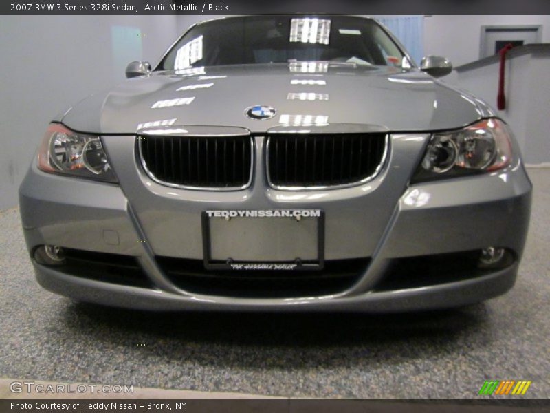 Arctic Metallic / Black 2007 BMW 3 Series 328i Sedan