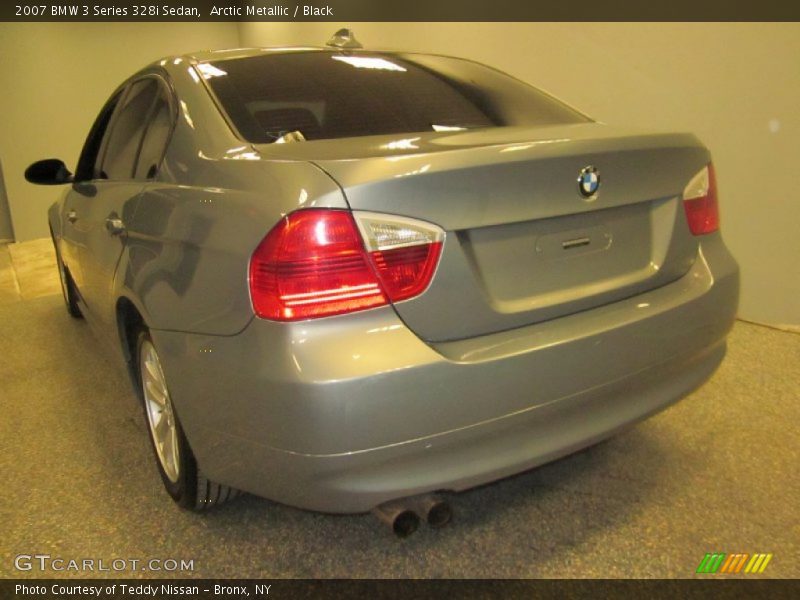 Arctic Metallic / Black 2007 BMW 3 Series 328i Sedan