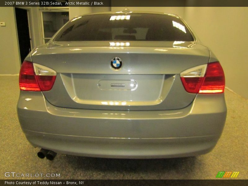 Arctic Metallic / Black 2007 BMW 3 Series 328i Sedan