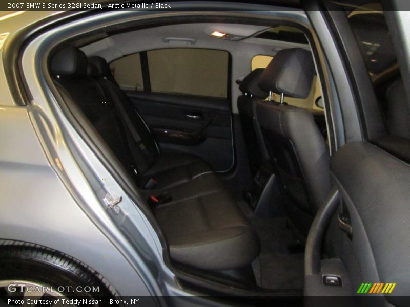 Arctic Metallic / Black 2007 BMW 3 Series 328i Sedan