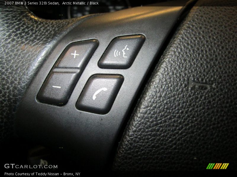 Arctic Metallic / Black 2007 BMW 3 Series 328i Sedan