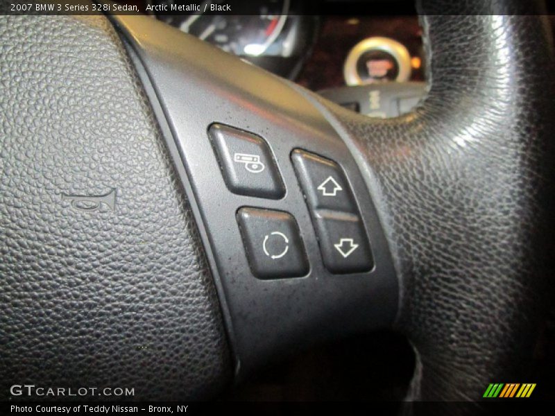 Arctic Metallic / Black 2007 BMW 3 Series 328i Sedan